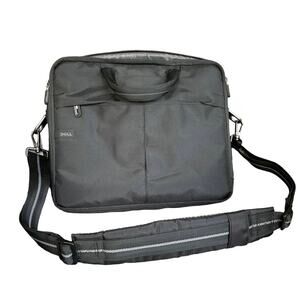 Dell Laptop Computer Bag Padded Compartments Shoulder Strap Handles Holds 15”